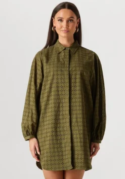 khaki silvian heach mini jurk gpp25259ve