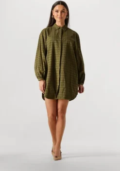 khaki silvian heach mini jurk gpp25259ve