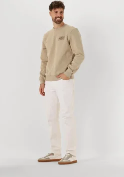 khaki tommy hilfiger sweater monotype label sweatshirt
