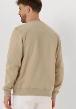 khaki tommy hilfiger sweater monotype label sweatshirt