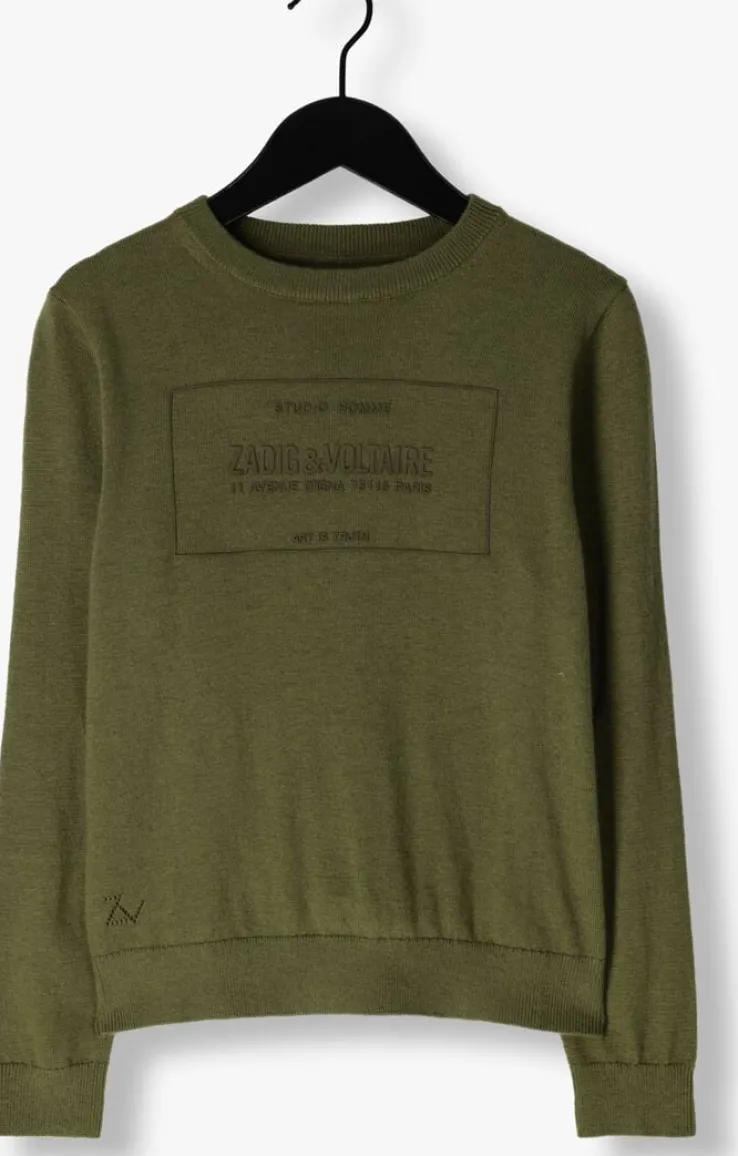 khaki zadig & voltaire trui x60174