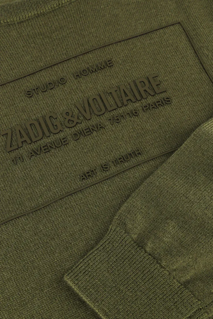 khaki zadig & voltaire trui x60174