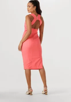 koraal access midi jurk 53-3017-243