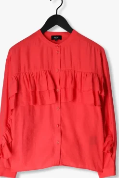 koraal alix the label blouses ladies woven light flow ruffle blouse