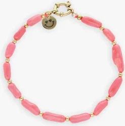 koraal bonnie studios kettingen tommy gold pink bracelet