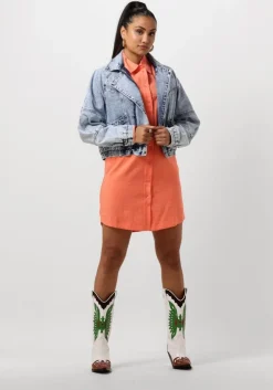 koraal freebird mini jurk wv-crisp-vis-23-1