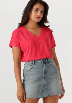 koraal msch copenhagen t-shirt mschfenya modal v neck tee