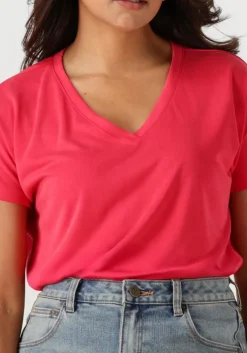 koraal msch copenhagen t-shirt mschfenya modal v neck tee