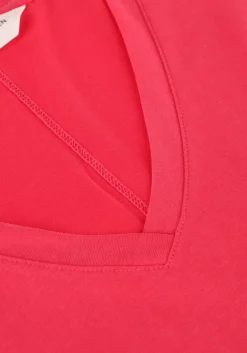 koraal msch copenhagen t-shirt mschfenya modal v neck tee