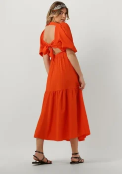 koraal notes du nord midi jurk carrie dress