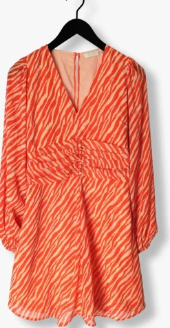 koraal notes du nord mini jurk genny recycled short dress