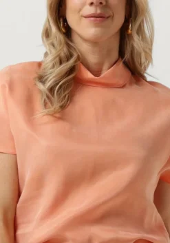 koraal vanilia top satin fluid layer