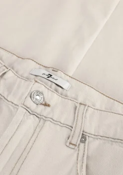 lichtblauwe 7 for all mankind bootcut jeans logan stovepipe icy bay with raw cut