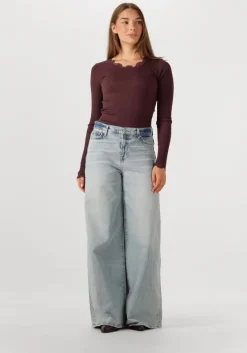 lichtblauwe 7 for all mankind straight leg jeans marie wide leg ode to