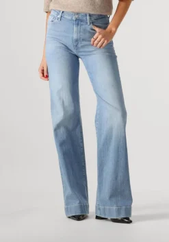 lichtblauwe 7 for all mankind wide jeans modern dojo bloom