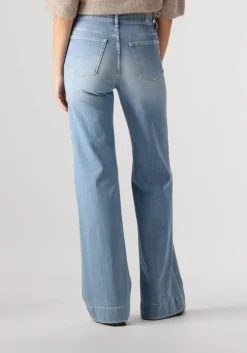 lichtblauwe 7 for all mankind wide jeans modern dojo bloom