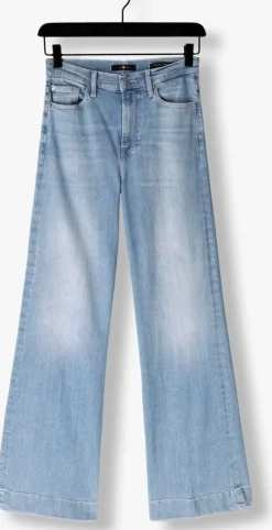 lichtblauwe 7 for all mankind wide jeans modern dojo bloom