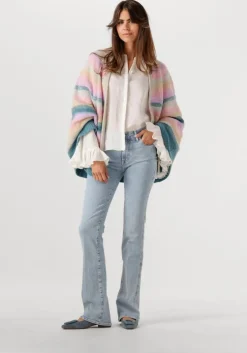 lichtblauwe 7 for all mankind bootcut jeans bootcut olina with embellished squiggle