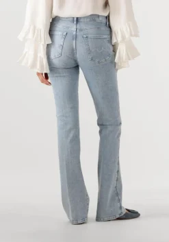 lichtblauwe 7 for all mankind bootcut jeans bootcut olina with embellished squiggle