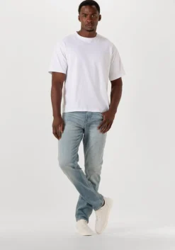 lichtblauwe 7 for all mankind straight leg jeans slimmy tapered