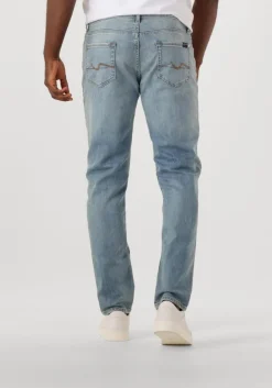 lichtblauwe 7 for all mankind straight leg jeans slimmy tapered