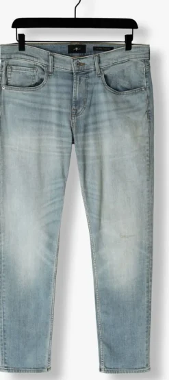 lichtblauwe 7 for all mankind straight leg jeans slimmy tapered