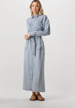 lichtblauwe aaiko maxi jurk dilien ten 549