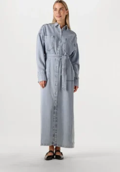 lichtblauwe aaiko maxi jurk dilien ten 549