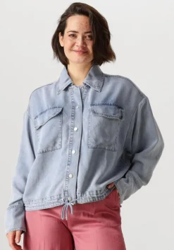 lichtblauwe aaiko spijkerjas karie tencel ten 549