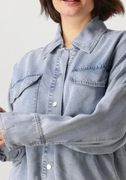 lichtblauwe aaiko spijkerjas karie tencel ten 549