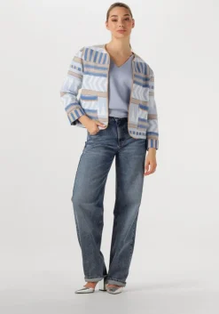 lichtblauwe aaiko trui adry vis 436