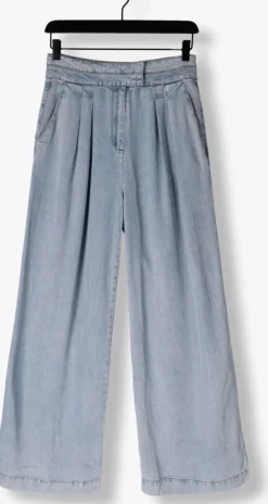 lichtblauwe aaiko wijde broek frederique ten 520