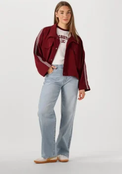 lichtblauwe abrand jeans wide jeans mid baggy gia