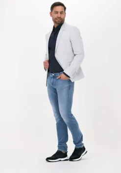 lichtblauwe alberto slim fit jeans slim