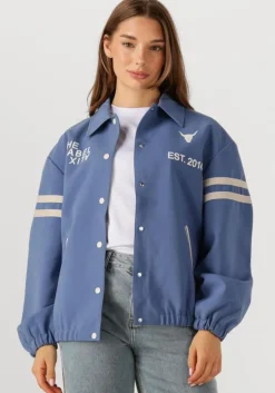 lichtblauwe alix the label jack ladies woven sport bomber