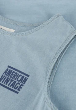 lichtblauwe american vintage polo / t-shirt nyrow