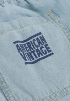 lichtblauwe american vintage korte broek nyrow 1