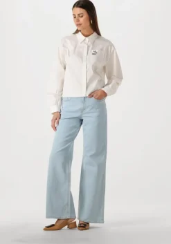 lichtblauwe another label wide jeans moore denim