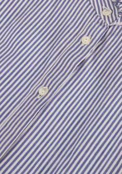 lichtblauwe antik batik mini jurk polette dress