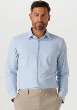 lichtblauwe boss black klassiek overhemd p-hank-kent-c1-222