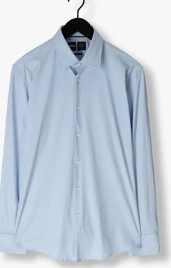 lichtblauwe boss black klassiek overhemd p-hank-kent-c1-222