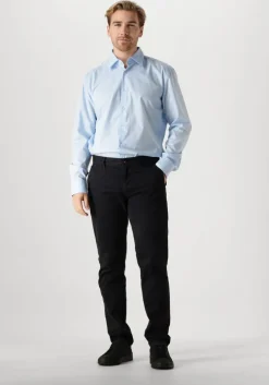 lichtblauwe boss black klassiek overhemd h-hank-kent0c1-214