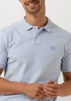 lichtblauwe boss orange polo passenger