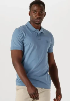 lichtblauwe boss orange polo passenger