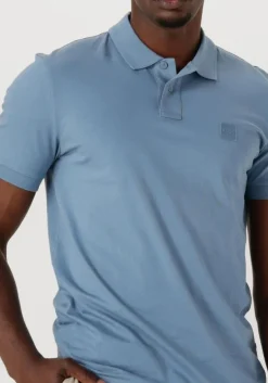 lichtblauwe boss orange polo passenger