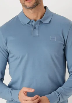 lichtblauwe boss orange polo passerby