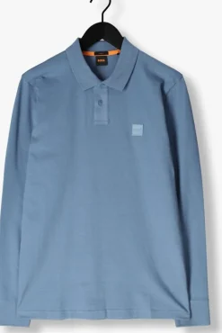 lichtblauwe boss orange polo passerby