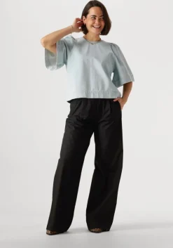 lichtblauwe by-bar blouses olivia bleeched denim blouse