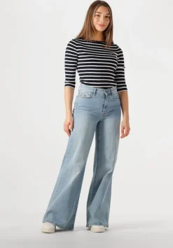 lichtblauwe by-bar wide jeans femme denim pant
