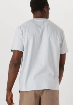 lichtblauwe calvin klein t-shirt ss hero monologo tee 20s